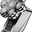 7D Electric Head Shavers for Bald Men, 5-in-1 Pro Grooming Kit, Electric Razor for Men, Waterproof Wet/Dry Use, Head Shaver, Type-C Charge, Travel-Ready/LED Display, Gift-Grade Kit, Daily (Satin Gunmetal)