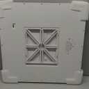 20 Inch Square LED Flush Mount Ceiling Light, 50W, 5000LM 3000K/4000K/6000K CCT Selectable, Large Square LED Flat Panel Ceiling Light Fixture for Bedroom,Kitchen,Living Room (White 1PK)