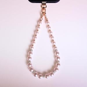 2026 New Phone Charm Detachable Anti Theft Cellphone Lanyard Wrist for Women Girls Hands-Free Phone Wrist Strap (Mist Rose)