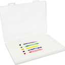 Wet Pallets for Painting Miniatures Including 100pcs Paper, Stay Wet Palette Kit for Acrylic Painting, Wet Paint Palette with Sponge and Paper (White)