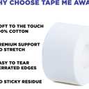 (4-Pack) Athletic Tape | Easy Tear | Strong | Medical Wrap | Support | Zinc Oxide | 1.5 inch x 33 ft