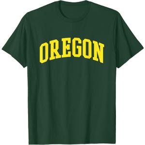 Oregon - Throwback Design - Classic T-Shirt, L