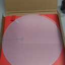 HeiMma 4 Pack Buffet Risers, Foldable Accordion Food Display Risers with Acrylic Disc, Dessert Table Display Set, Cardboard Paper Cupcake Cake Stand for Party Cylinder Stands for Parties Drink Collectibles Jewelry Figures, Multi-height, Red