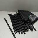 Bonpally Room Divider Curtain Rod, No Drilling Tension Rod for Room Separation, 4-10ft(H) 28-114inch(W) Adjustable Heavy Duty Floor to Ceiling Wall Divider Room Partition Privacy Separator, Black