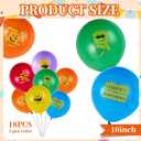 SUNBEAUTY 18 Pcs Building Block Party Balloons Brick Theme Birthday Supplies Decorations Brick and Block Signs 