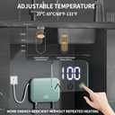 Tankless Water Heater Electric 110v,4000W Constant Temperature Instant Hot Water Heater With Automatic Control System Touch Digital Display Water Heater Wall or Floor Mounted (Green)
