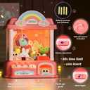 DOLIVE Claw Machine for Kids,Unicorns Toys for Girls Age 4 5 6 7 8 9 10+, Electronic Arcade Game Machine with Music, Pink Mini Vending Machine, 10.8 x 9.44 x 12.59 inches