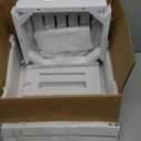 KingPavonini HDPS Shower Benches for Inside Shower to Sit on, Waterproof Shower Stool for Shaving Legs, 400LBS Shower Seat with Storage Shelf, Shower Chair for Inside Shower (Medium, White)