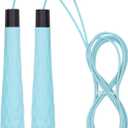 Jump Rope with Ball Bearings, 3mm Steel Speed Rope for Double Unders, Tangle-Free 9.2 Ft Adjustable Lightweight Skipping Rope for Cardio, Fitness, and Weight Loss Speed Jumping Rope perfect for Men ,Women & Kids