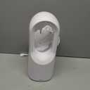 Desk Fan Bladeless, 11.8 Inch Office Fan Small, Quiet, 3 Speed Adjustment, Touch Control, Easy to Clean, Desk Fans Small Quiet, Ideal for Office, Living Room, Bedroom (White/Gold)