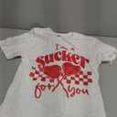 I'm A Sucker for You Valentine Couple Matching Candy Heart T-Shirt, M