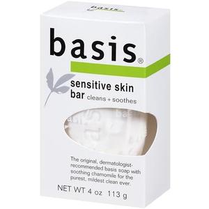 Basis Sensitive Skin Cleansing Bar - 4 oz, Bundle