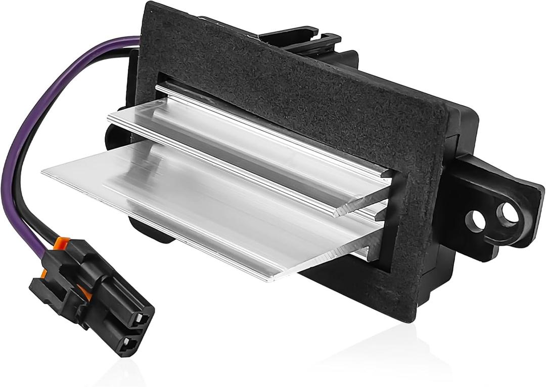 AC Blower Motor Control Module Heater Blower Resistor Compatible with Chevy Silverado Avalanche Trailblazer Cadillac Escalade GMC Envoy Sierra Buick Rainier Replace 15-80567 89018778 4P1516