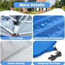 1010FT Canopy Tent Replacement Top, Instant Pop Up Canopy Straight Leg Replacement Cover for Outdoor Garden Picnic, Camping(Blue, 10x10FT)