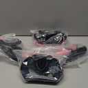 Snorkeling Gear for Adults, Dry Top Snorkel Mask Set 2 Pack Scuba Diving Mask Snorkel Gear Anti Fog Snorkeling Packages Tempered Glass Panoramic View Nose Cover (Black&Pink)