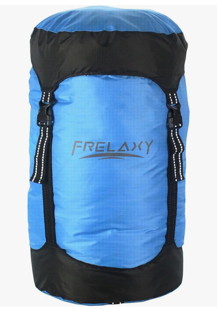 Frelaxy Compression Sack, 40% More Storage! 11L/18L/30L/45L/52L Compression Stuff Sack, Water-Resistant & Ultralight Sleeping Bag Stuff Sack - Space Saving Gear for Camping, Hiking