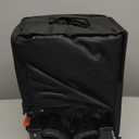 Navatiee Big Wheels Collapsible Wagon Cart Foldable, Heavy Duty Beach Wagon with Silent All-Terrain Wheels, Folding Utility Grocery Cart with Side Pocket and Brakes for Camping Garden Sports, Black (140L)