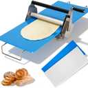12" Folding Manual Dough Sheeter with 2 Rolling Boards, Adjustable Thickness Dough Rolling Machine, Compact Stainless Steel Dough Sheeter for Pizza, Pastry, Pasta, Fondant, Cookie Dough & Home Baking
