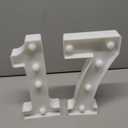 H:7.88 inches Light Up Numbers 17 Sign for Party Decor, 17th Birthday Decorations for Girls, 17 Years Old Centerpieces Table Decorations for Boys