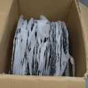 50 Pcs Silver Charger Plates Bulk, 13" Reef Plate Chargers for Dinner Plates, Plastic Floral Decorative Plates for Table Setting, Round Table Chargers for Wedding, Christmas, Party, Event, Decoration
