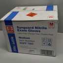 Basic Medical Blue Nitrile Exam Gloves, Latex-Free & Powder-Free Food-Safe House Cleaning Disposable Glove (1000 Pcs), M