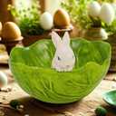 Raz Imports 2024 The Carrot Patch 6" Cabbage Bunny Bowl