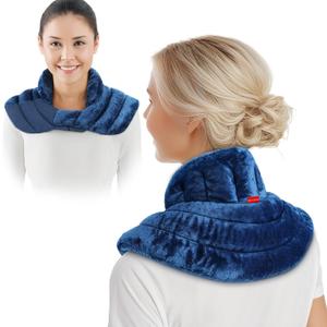 Comfytemp Neck Shoulder Heating Pad Microwavable for Pain Relief, Weighted Heated Neck Wrap Warmer, Microwave Moist Heating Pads, Warm Compress, Comfort Items for Women Seniors