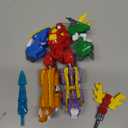 Wenbeier Robot Dinosaur Toys 5 in 1 Combined Large Robot Toys Take Apart Toys Including 5 Dinosaur Action Figures -Triceratops Deformation Toys for Kids 6-128