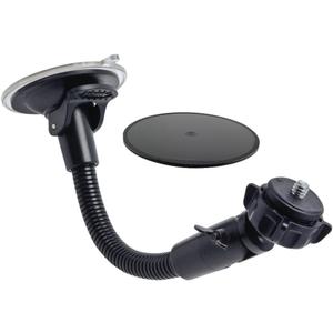 Arkon Mounts - Windshield Suction Car Mount | Flexible Positioning with 360 Swivel Ball Adapter | 8.5 inch Gooseneck | Holds up to 1 Pound | Fits Small Digital Cameras with 1/4 inch