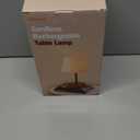 Cordless Touch Table Lamp, 4000mAh Rechargeable Small Desk Lamp with 3 Color Temperatures & Stepless Dimming, Portable LED Bedside Lamp for Bedroom, Living Room, Patio & Camping, Balck (Black)