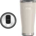 THERMOS ICON SERIES, Stainless Steel Cold Tumbler with Slide Lock, 24 Ounce, Sandstone
