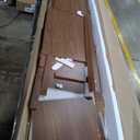 Garvee Fluted TV Stands for TVs Up to 80 in, Mid Century Modern Entertainment Center with Open Storage Compartments, 70 in Long Wooden TV Console for Living Room Bed Room- Walnut