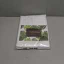 Polyester Fabric Tablecloth with Exquisite Embroidery Sheer Border-Waterproof/Wrinkle Resistant-for Dining,Indoor&Outdoor,Wedding,Holiday,White,White,Rectangle 60x102Inch
