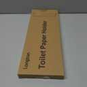 Longzon Brushed Nickel Toilet Paper Holder Wall Mount, Self Adhesive Toilet Paper Holder Storage for 3 Roll Tissue, Premium 304 Stainless Steel Stick On Toilet Paper Roll Holder for Bathroom, Silver