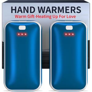 Lerat Hand Warmers Rechargeable, 2 Pack Electric Hand Warmer, Reusable Portable Pocket Heater USB Handwarmers, Gifts for Men, Women, Indoor, Outdoor, Hiking, Skiing, Camping, Hunting Accessories