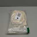 RTNLIT 4 Feet Fabric Cord Cover, Chandelier Chain Cable Sleeve for Lighting Wires, Swing Chains Decorative, Cables Management & Hider (Beige, Pack of 2)