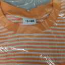 Baby Boy Girl Easter Outfit Sweatshirt Romper Striped Carrot/Bunny Long Sleeve Bubble Romper Waffle Knit Bodysuit (12-18 Months, Orange)