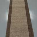 PURRUGS Dirt Trapping Door Mat 24" x 96", Non-Slip/Skid Machine Washable Entryway Rug, Shoes Scraper, Throw Rug, Super Absorbent Area Rug for Muddy Wet Shoes and Paws, Beige & Grayish Brown