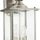 Generation Lighting 8468-71 Jamestowne Outdoor Wall Lantern Outside Fixture, Two - Light, Antique Bronze, 1-Light, cETL Listed, Safety Rated for Wet Locations, Aluminum Construction