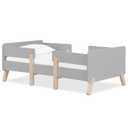 Dream On Me Osko Convertible Toddler Bed Made with Sustainable New Zealand Pinewood in Grey, BSA & Greenguard Gold Certified, Non-Toxic Finish