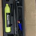 Mini Scuba Tank 0.5L Diving Tank with DOT Certification Up to 10 Minutes Underwater Breathing Reusable Backup Tanks for Underwater Shooting and Rescue Operations