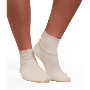Cottonique Latex-free Socks (2 pack) (Small, Ivory)