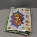 ADJOY Kids Superhero Capes and Masks 24 Sets Pack with Large Stickers - Superhero Themed Birthday Party Capes