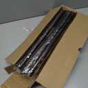 Bronze Curtain Rods for Windows 48 to 84 Inch, Decorative Heavy Duty Single-Side Adjustable 1'' Antique Brown Curtain Rod, Vintage Rustic Metal Drapery Pole for Farmhouse Bedroom Living Room