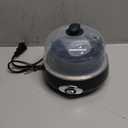 Elite Gourmet EGC007CHC# Rapid Egg Cooker, 7 Easy-To-Peel, Hard, Medium, Soft Boiled Eggs, Poacher, Omelet Maker, Auto Shut-Off, Alarm, 16-Recipe Booklet, Charcoal Grey