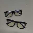 livho High Tech Blue Light Glasses - Advanced Blue Light Blocking Computer Glasses - Screen Fatigue & UV Protection (*D1 Black X3)