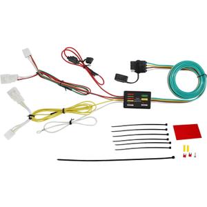 Oyviny Vehicle Side Custom 4 Way Trailer Wiring Harness for 2004-2015 Toyota Prius, Prius 56147 Tow Hitch 4-Way Flat Connector Pure Copper Wires
