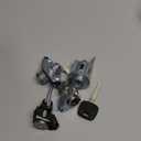 RAMATA Ignition Switch Lock Cylinder with 2 Non-Transponder Keys, Door & Trunk Lock Cylinder Kit Compatible with 2003 2004 2005 2006 2007 2008 Toyota Corolla Matrix Replace # 69057-02130, 69057 02130