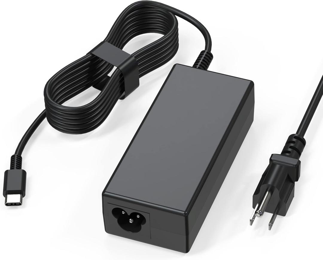 USB C Laptop Charger, 65W Chromebook Charger Compatible with HP Lenovo Dell Asus Acer Samsung Google Chromebook Fast Charger Type C