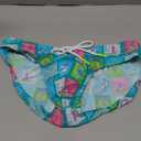 Mens Swim Brief Athletic Training Swimsuit Pouch Pad Bulge Bathing Bikini (Medium, Stamp)